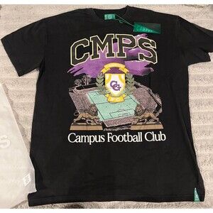 Campus Los Angeles Campus Football Club Graphic T-Shirt Black Size 2XL NWT